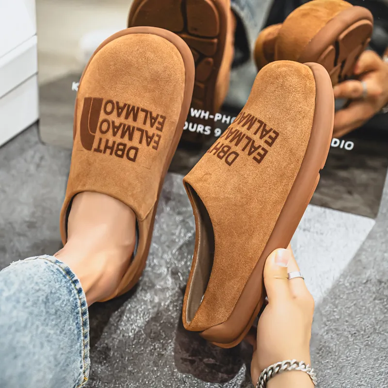 NANJIREN EVA Quiet Abrasion Resistant Slip Resistant Closed Toe Slippers Men's-6