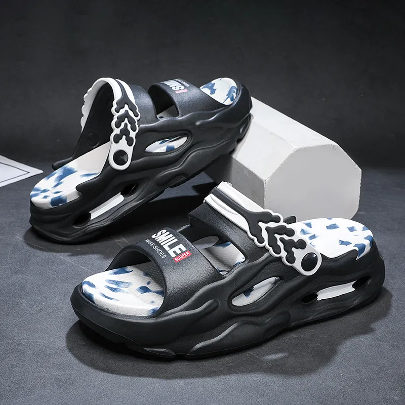 NANJIREN Beach Sandals Unisex Khaki/Black/White/Gray Black/Fruit Green/Navy Blue-8
