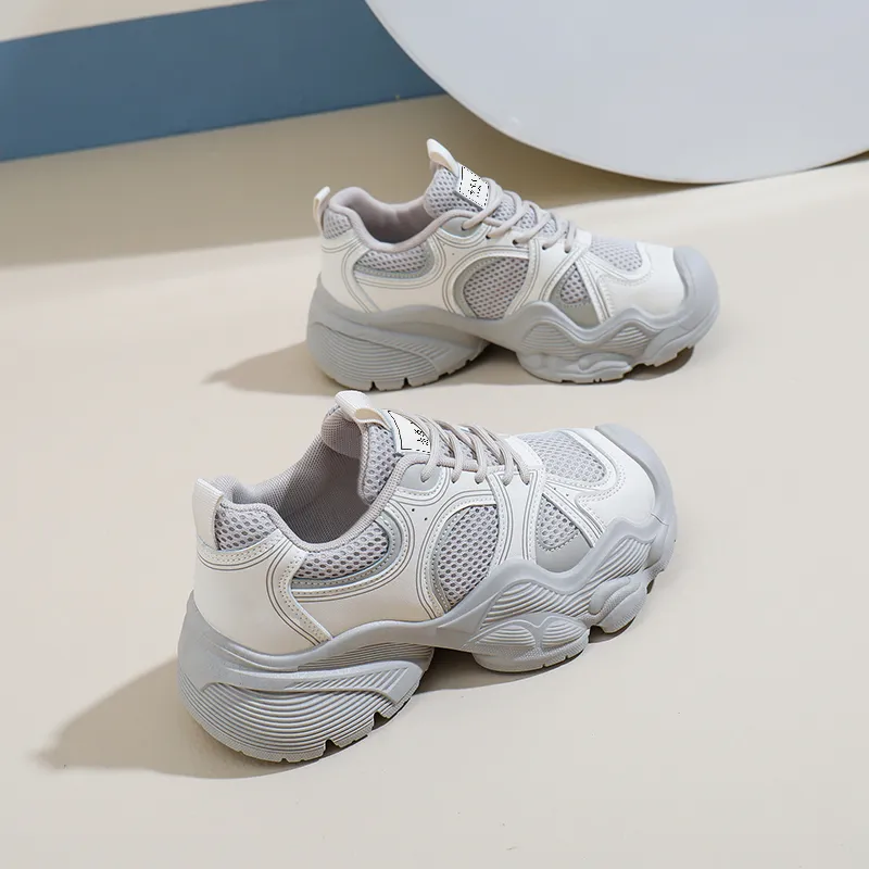NANJIREN Cushioning Wear Resistant Low Top Chunky Sneakers Women's-12