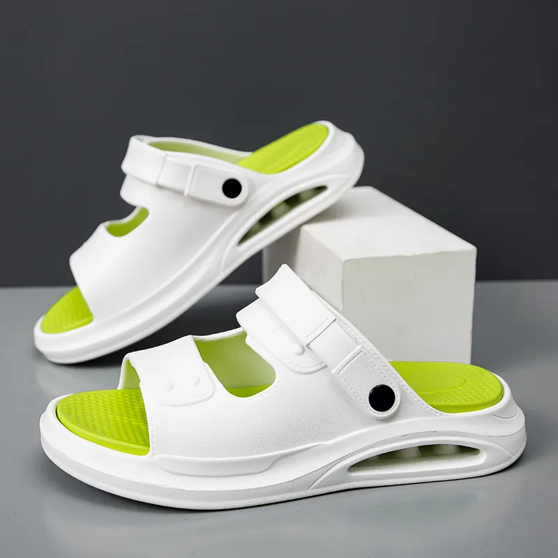 NANJIREN Beach Sandals Men White/Khaki/Navy Blue-1