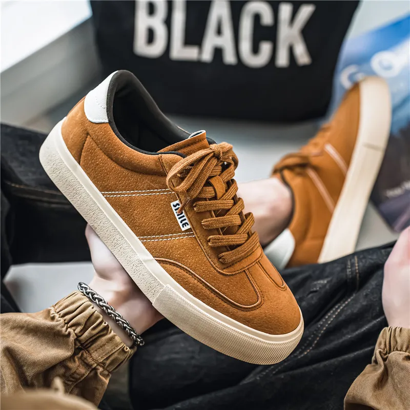 NANJIREN Slip Resistant Shock Absorbers With Abrasion Resistant Properties Low Top Skateboard Shoes Men's-10