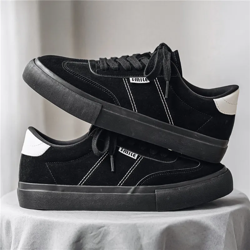 NANJIREN Slip Resistant Shock Absorbers With Abrasion Resistant Properties Low Top Skateboard Shoes Men's-8
