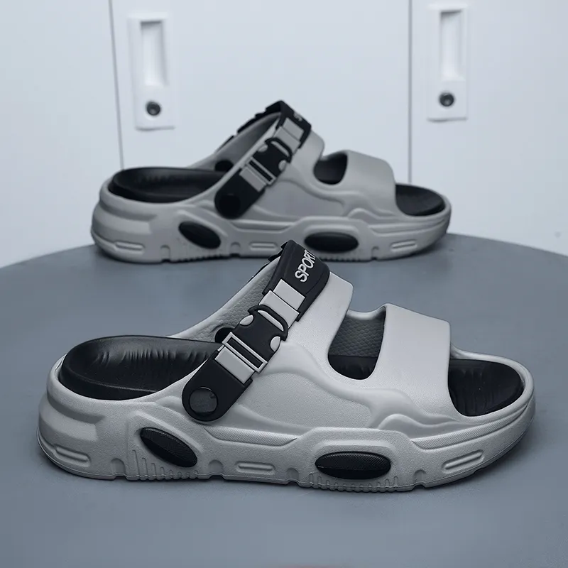 NANJIREN Beach Sandals Men White Green/Mint Green/Black Orange/Gray Black-7