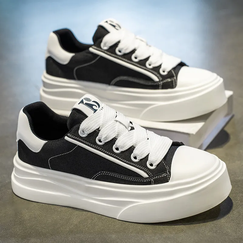 NANJIREN Slip Resistant Shock Absorbers With Abrasion Resistant Properties Low Top Skateboard Shoes Men's-1