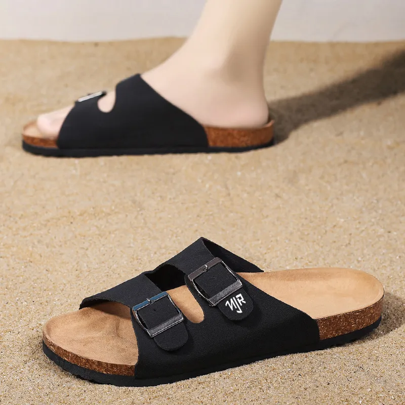 NANJIREN Slip Resistant Abrasion Resistant Slide Slippers Men's-7