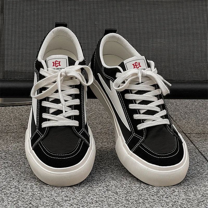 NANJIREN Slip Resistant Shock Absorbers With Abrasion Resistant Properties Low Top Skateboard Shoes Men's-4