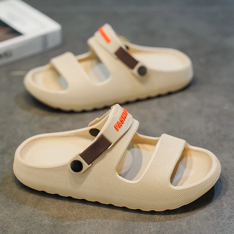 NANJIREN Beach Sandals Unisex Black Orange/Black Green/White Green/Beige Brown-17