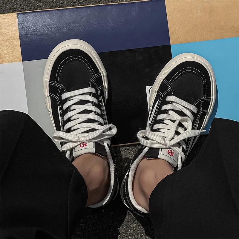 NANJIREN Slip Resistant Shock Absorbers With Abrasion Resistant Properties Low Top Skateboard Shoes Men's-3