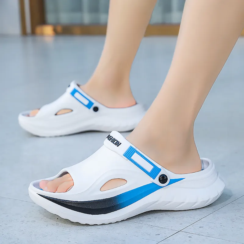 NANJIREN Beach Sandals Men White Green/White Blue/White Black-7