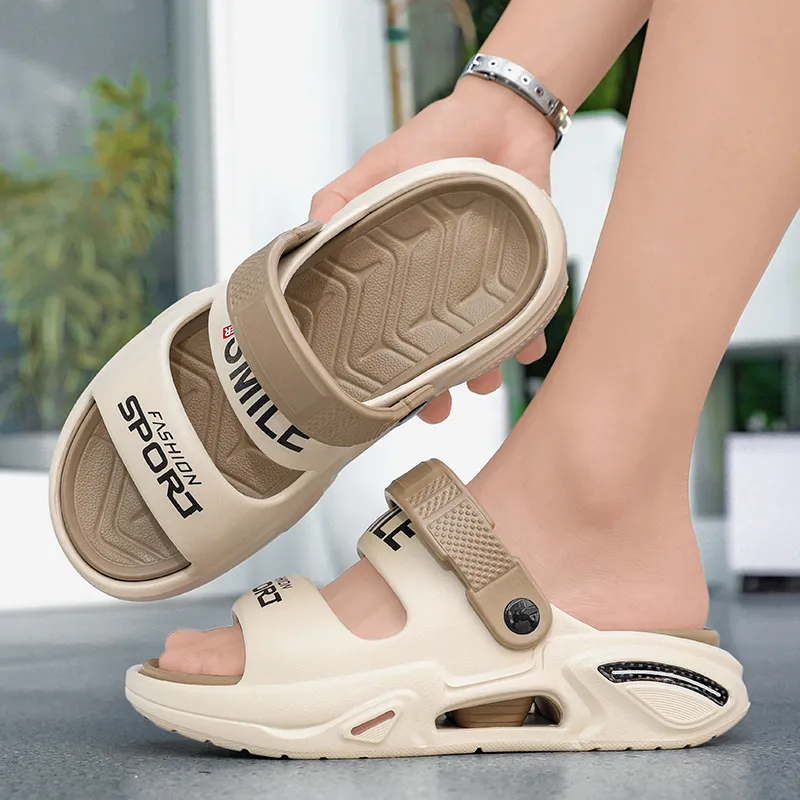 NANJIREN Beach Sandals Unisex Black Orange/White Blue/Beige Brown/Mint Green-12