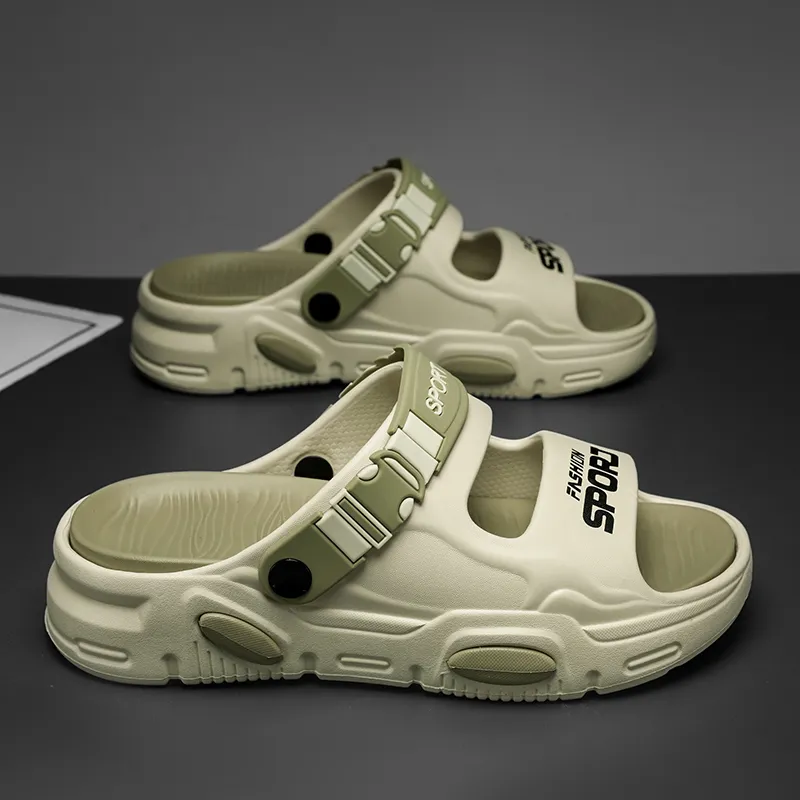 NANJIREN Beach Sandals Men White Green/Gray Black/Black Orange/Mint Green-9