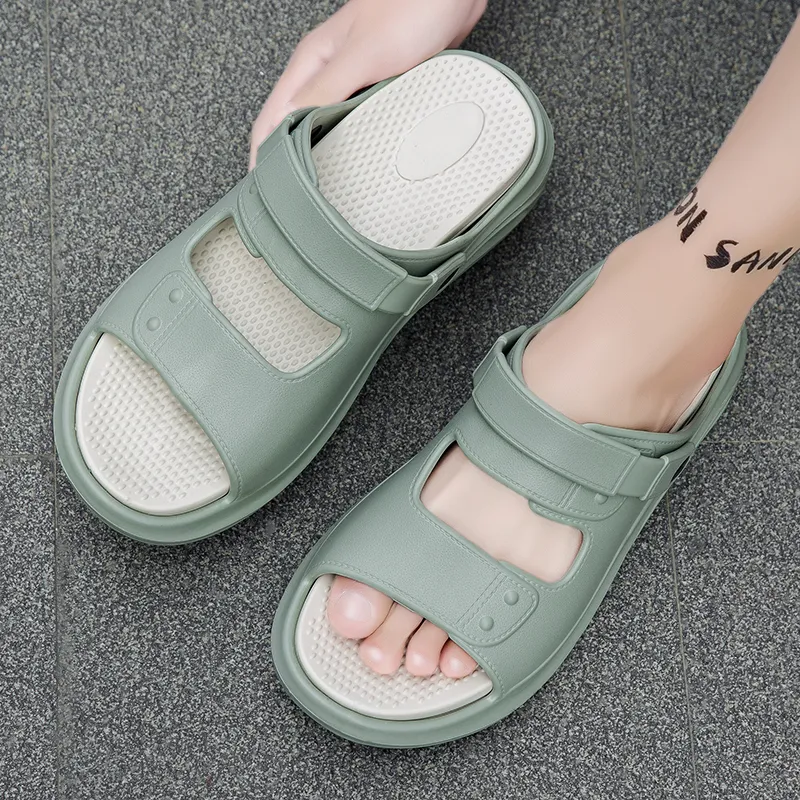 NANJIREN Beach Sandals Men White/Khaki/Navy Blue-14