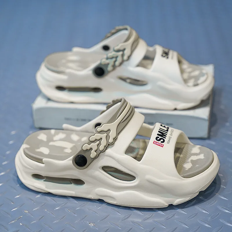 NANJIREN Beach Sandals Unisex Khaki/Black/White/Gray Black/Fruit Green/Navy Blue-14