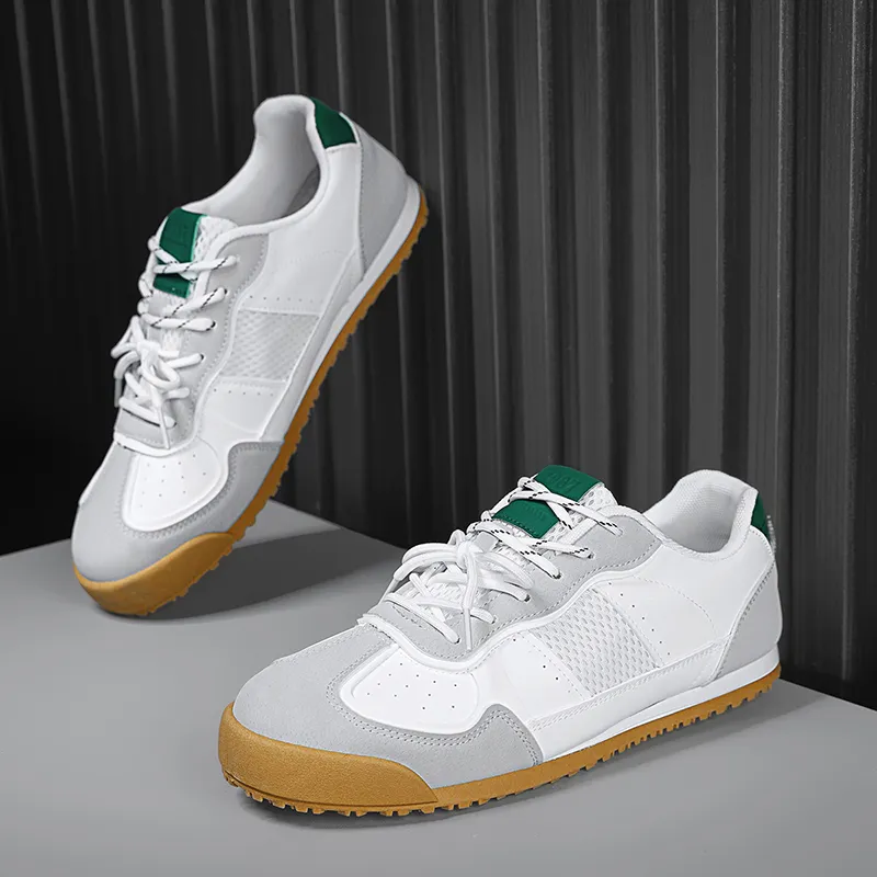 NANJIREN Slip Resistant Cushioning Abrasion Resistant Lightweight Breathable Low Top Skateboard Shoes Men's-16