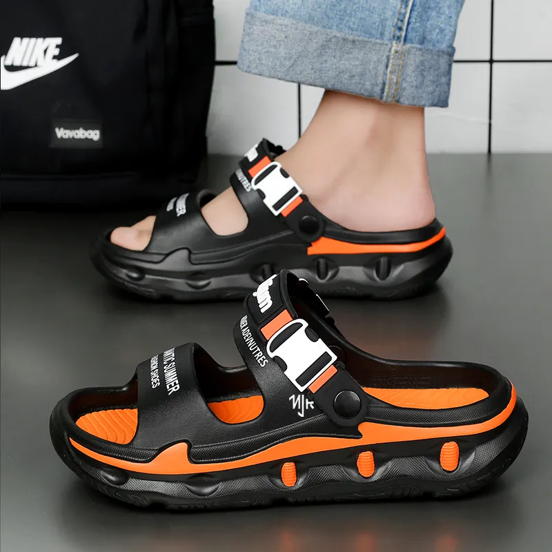 NANJIREN Beach Sandals Unisex White Blue/Beige Brown/Matcha Green/Black Orange-11