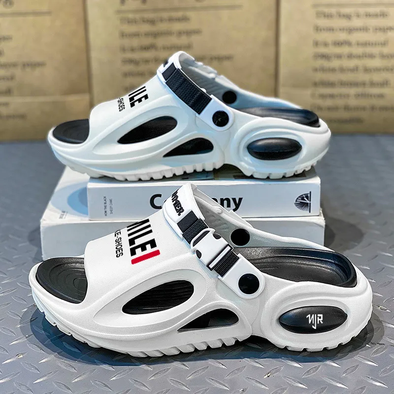 NANJIREN Beach Sandals Men Mint Mamba/White Black/Beige Brown/Black White-3