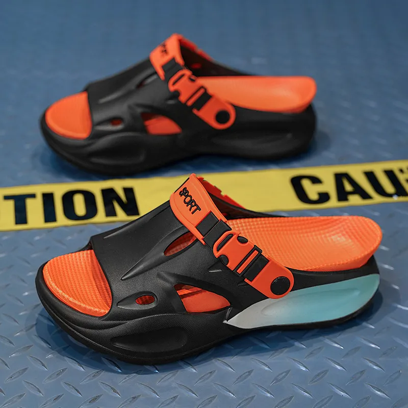 NANJIREN Beach Sandals Men White Blue/White Green/Mint Green/Gray Black/Black Orange-19