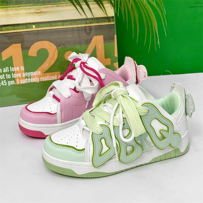NANJIREN Slip Resistant Cushioning, Abrasion Resistant, Breathable, Height Increasing Low Top Skateboard Shoes Women's-20