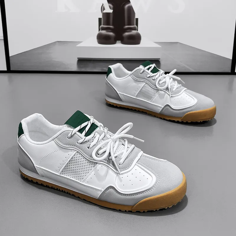 NANJIREN Slip Resistant Cushioning Abrasion Resistant Lightweight Breathable Low Top Skateboard Shoes Men's-17
