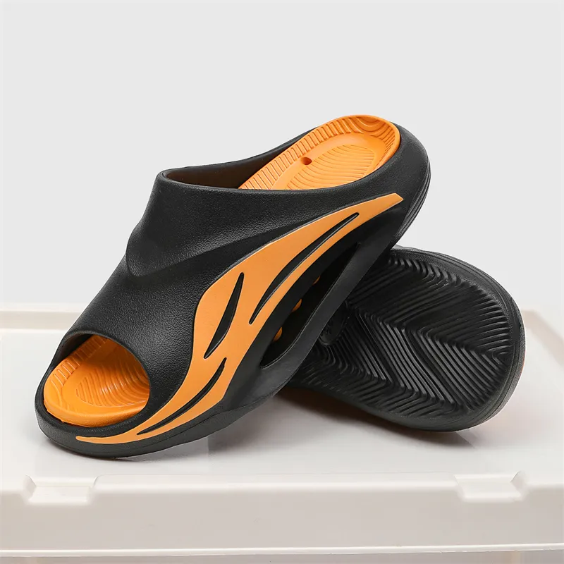 NANJIREN Slide Slippers Unisex Black White/White Black/White Green/White Orange/Black Orange/Black Purple-21