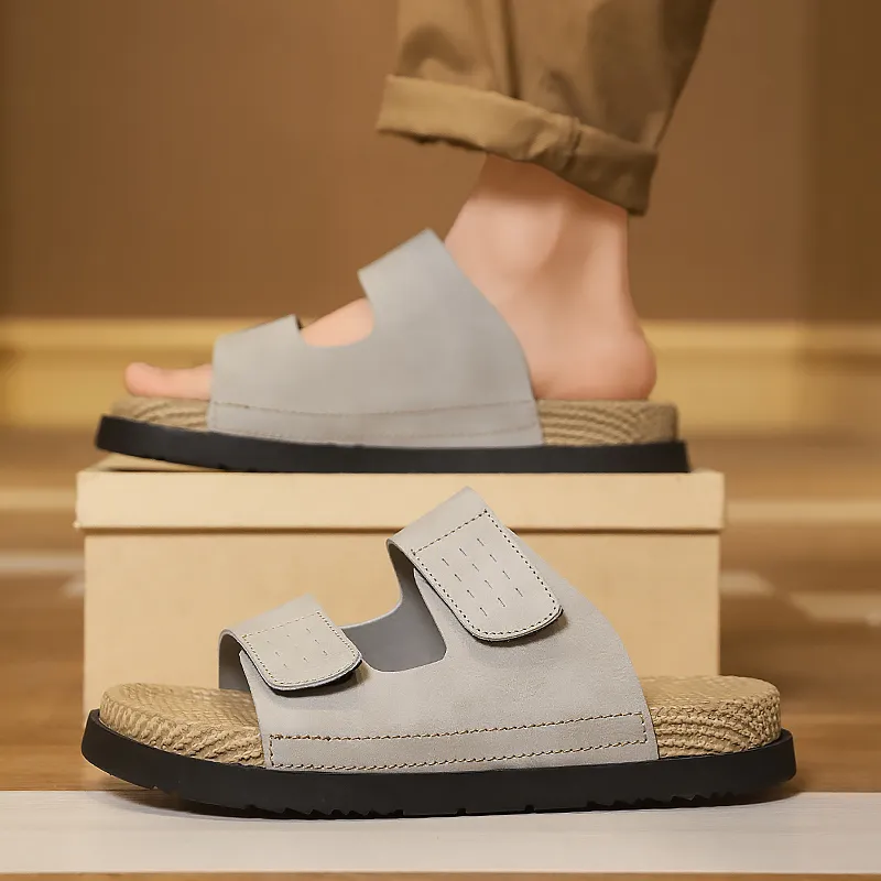 NANJIREN Odor Resistant Slide Slippers Men's-5