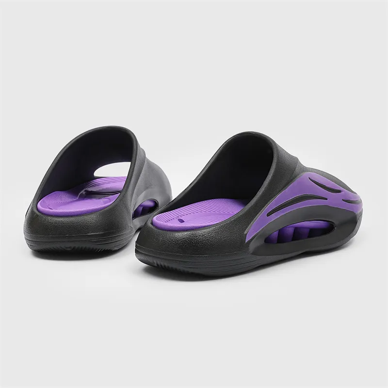NANJIREN Slide Slippers Unisex Black White/White Black/White Green/White Orange/Black Orange/Black Purple-28