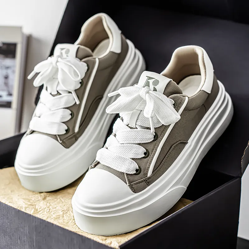 NANJIREN Slip Resistant Shock Absorbers With Abrasion Resistant Properties Low Top Skateboard Shoes Men's-8