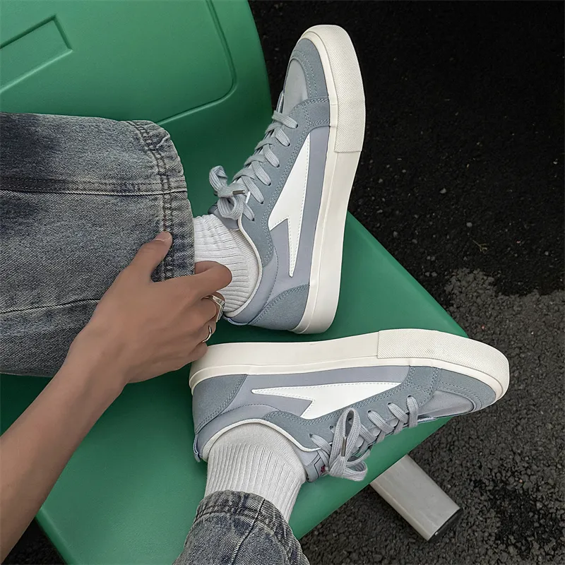 NANJIREN Slip Resistant Shock Absorbers With Abrasion Resistant Properties Low Top Skateboard Shoes Men's-13