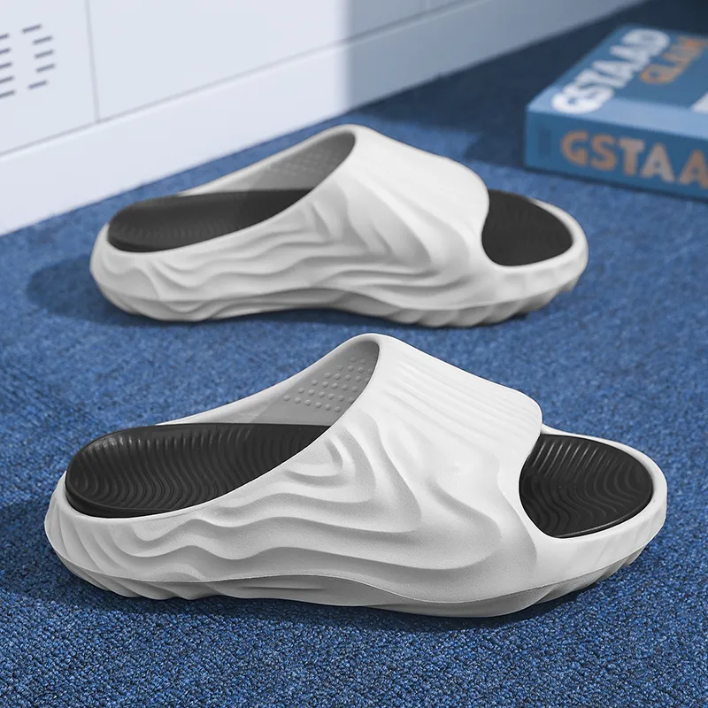 NANJIREN EVA Slip Resistant Abrasion Resistant Slide Slippers Men's-3