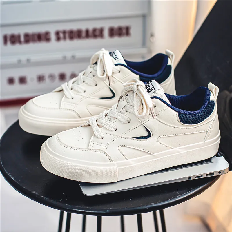 NANJIREN Slip Resistant Shock Absorbers With Abrasion Resistant Properties Low Top Skateboard Shoes Men's-7