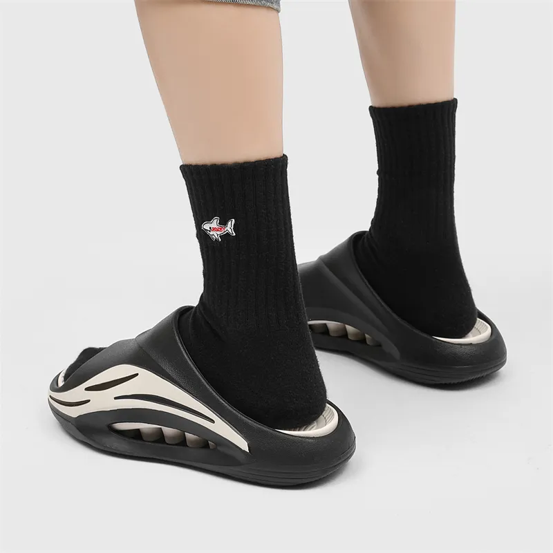 NANJIREN Slide Slippers Unisex Black White/White Black/White Green/White Orange/Black Orange/Black Purple-9