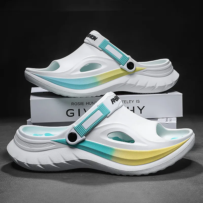 NANJIREN Beach Sandals Men White Green/White Blue/White Black-1