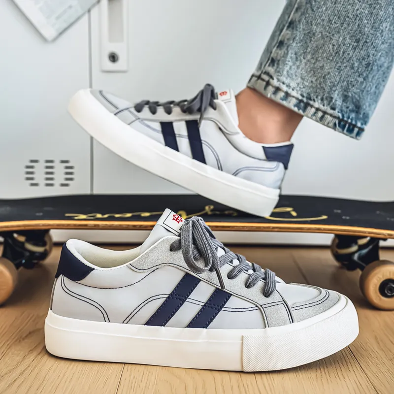 NANJIREN Slip Resistant Shock Absorbers With Abrasion Resistant Properties Low Top Skateboard Shoes Men's-11