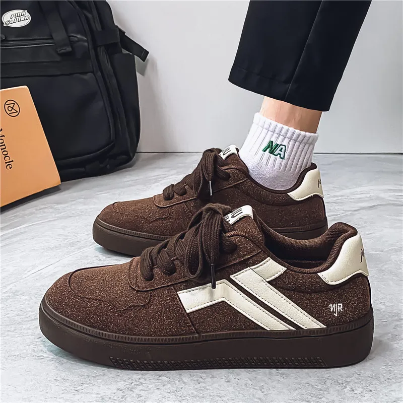 NANJIREN Slip Resistant Shock Absorbers With Abrasion Resistant Properties Low Top Skateboard Shoes Men's-11
