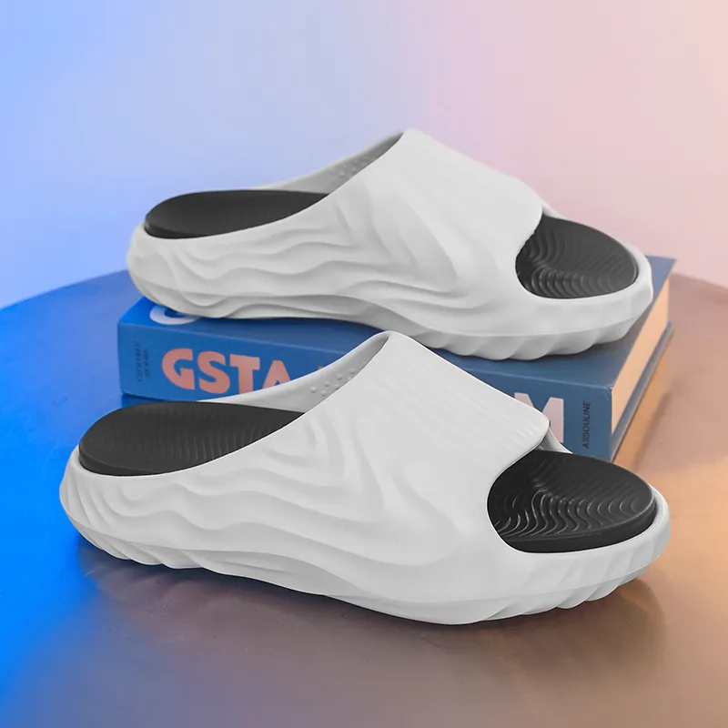 NANJIREN EVA Slip Resistant Abrasion Resistant Slide Slippers Men's-4