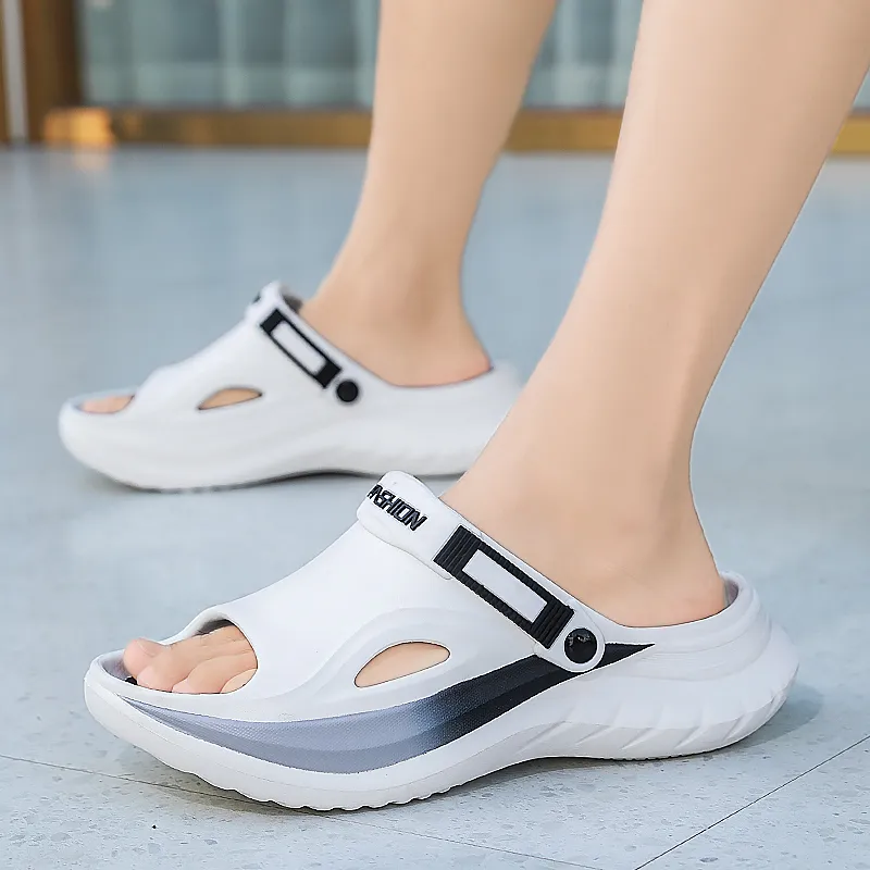 NANJIREN Beach Sandals Men White Green/White Blue/White Black-11