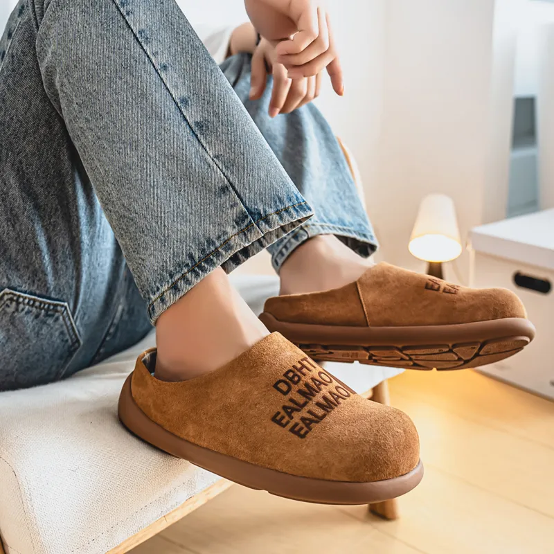 NANJIREN EVA Quiet Abrasion Resistant Slip Resistant Closed Toe Slippers Men's-9