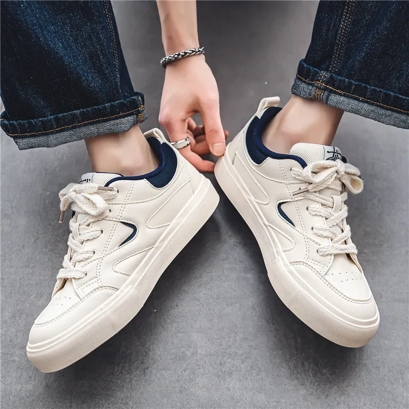 NANJIREN Slip Resistant Shock Absorbers With Abrasion Resistant Properties Low Top Skateboard Shoes Men's-8