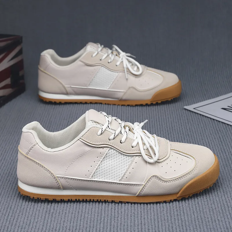 NANJIREN Slip Resistant Cushioning Abrasion Resistant Lightweight Breathable Low Top Skateboard Shoes Men's-4