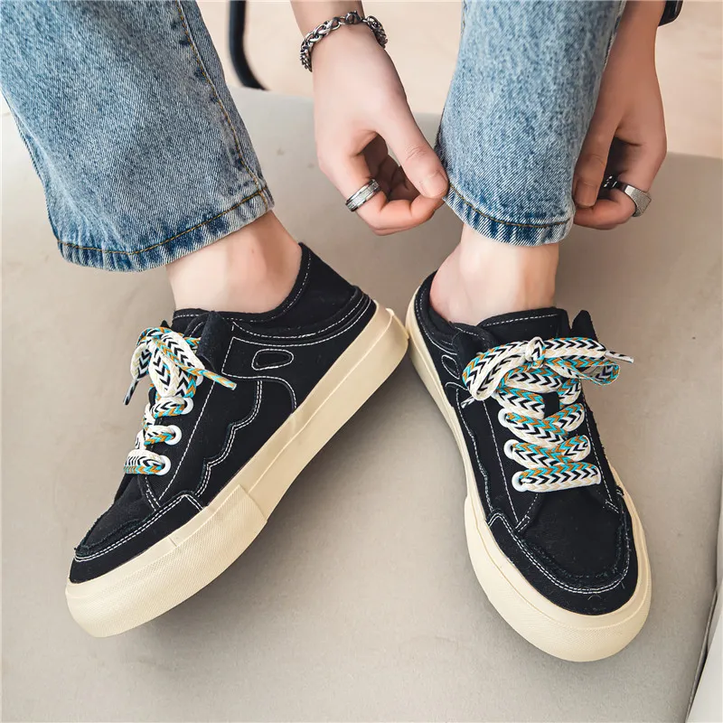 NANJIREN Low Top Canvas Shoes Men's-8