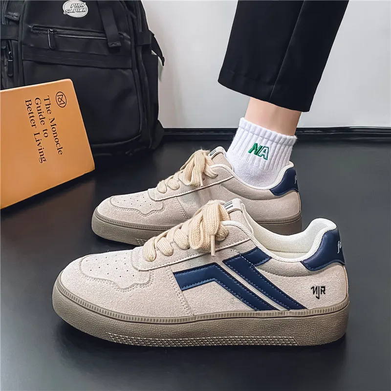 NANJIREN Slip Resistant Shock Absorbers With Abrasion Resistant Properties Low Top Skateboard Shoes Men's-1