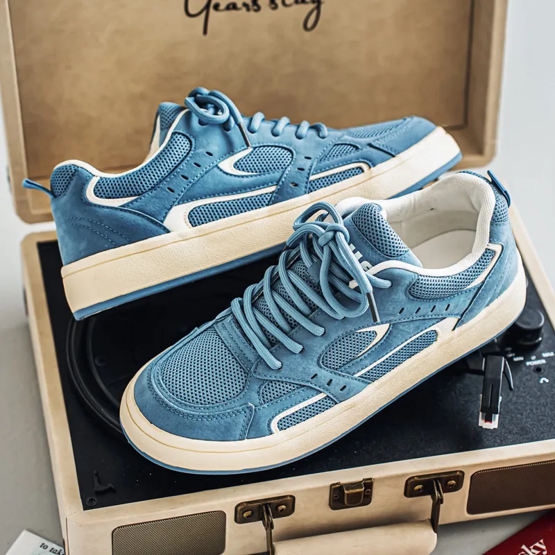 NANJIREN Slip Resistant Cushioning, Abrasion Resistant, Height Increasing Low Top Skateboard Shoes Men's-2