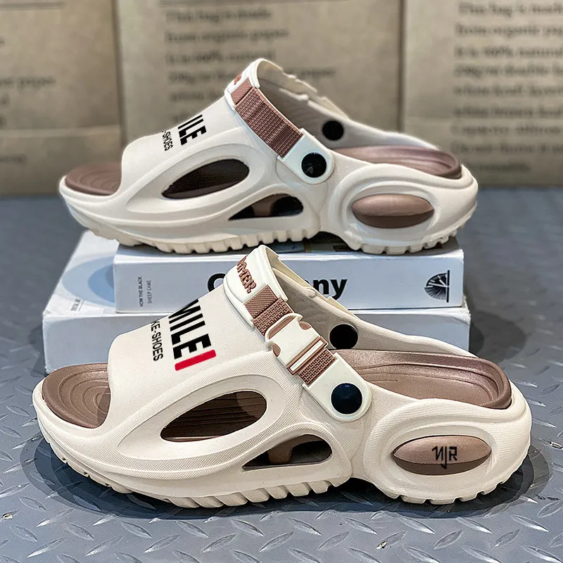 NANJIREN Beach Sandals Men Mint Mamba/White Black/Beige Brown/Black White-5