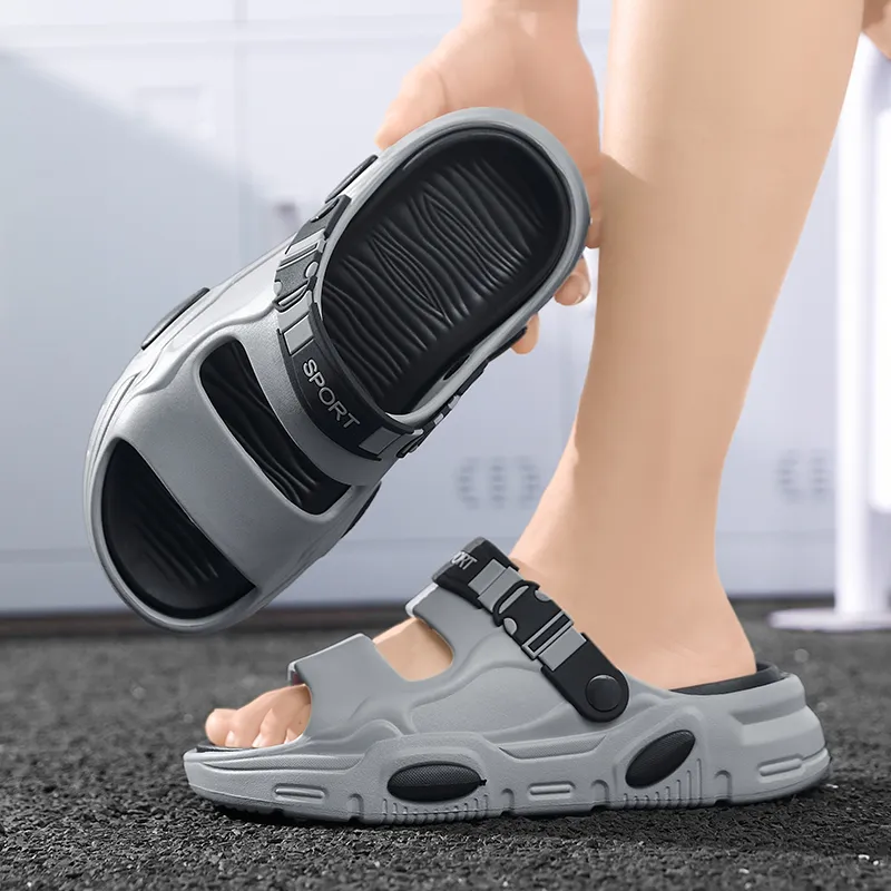 NANJIREN Beach Sandals Men White Green/Mint Green/Black Orange/Gray Black-8