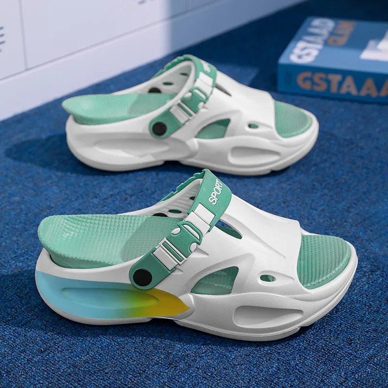 NANJIREN Beach Sandals Men White Blue/White Green/Mint Green/Gray Black/Black Orange-7