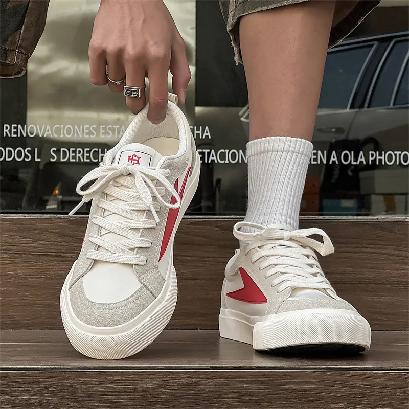 NANJIREN Slip Resistant Shock Absorbers With Abrasion Resistant Properties Low Top Skateboard Shoes Men's-7
