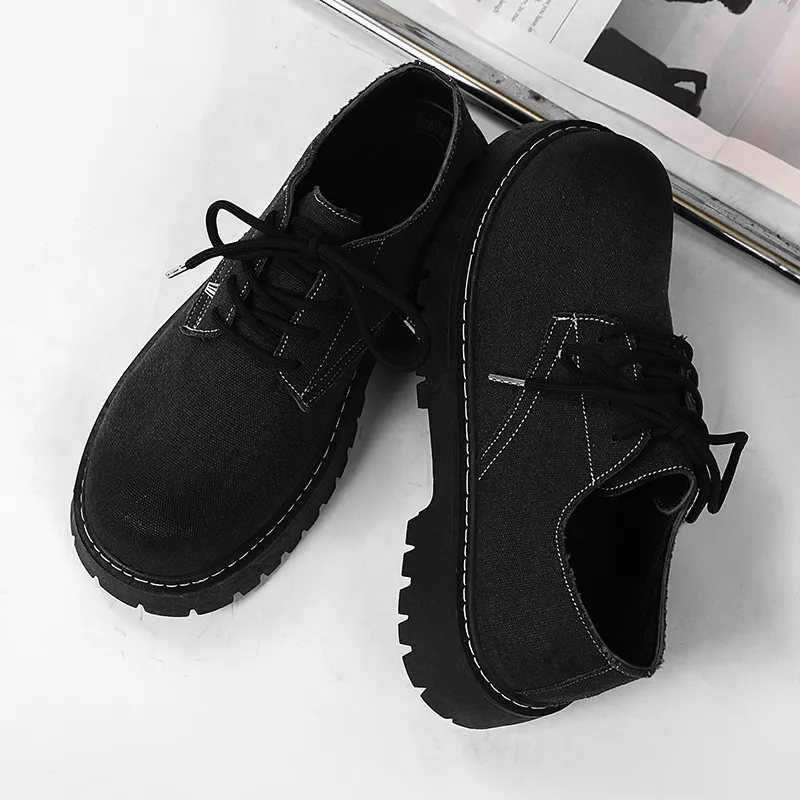 NANJIREN Men's Casual Shoes Men Low Top White/Gray/Black-6