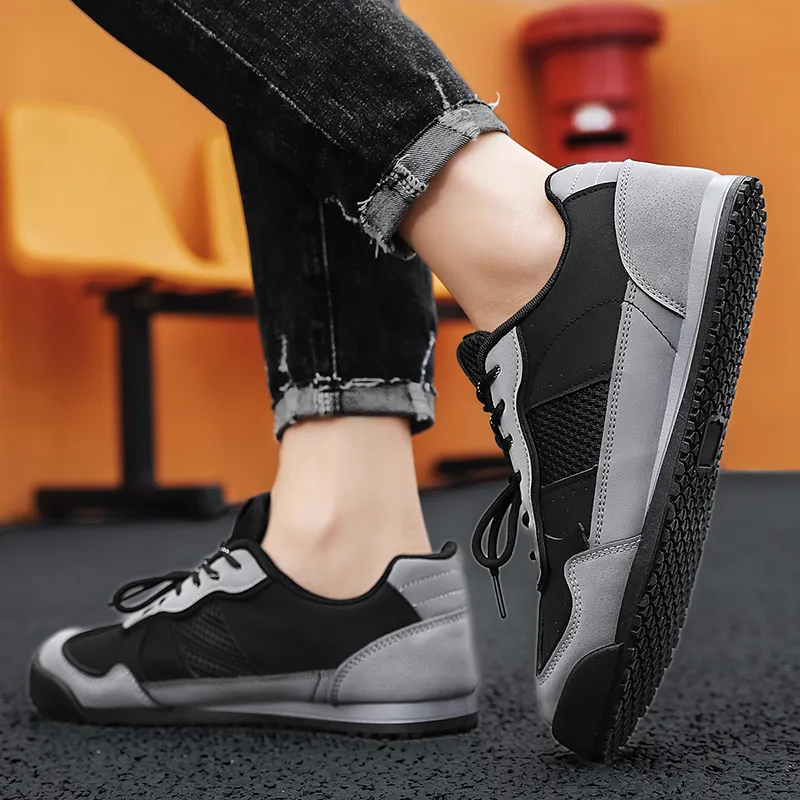NANJIREN Slip Resistant Cushioning Abrasion Resistant Lightweight Breathable Low Top Skateboard Shoes Men's-14