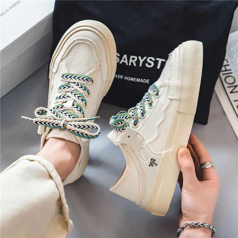 NANJIREN Low Top Canvas Shoes Men's-4
