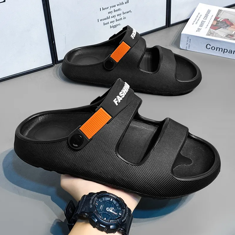 NANJIREN Beach Sandals Unisex Black Orange/Black Green/White Green/Beige Brown-8